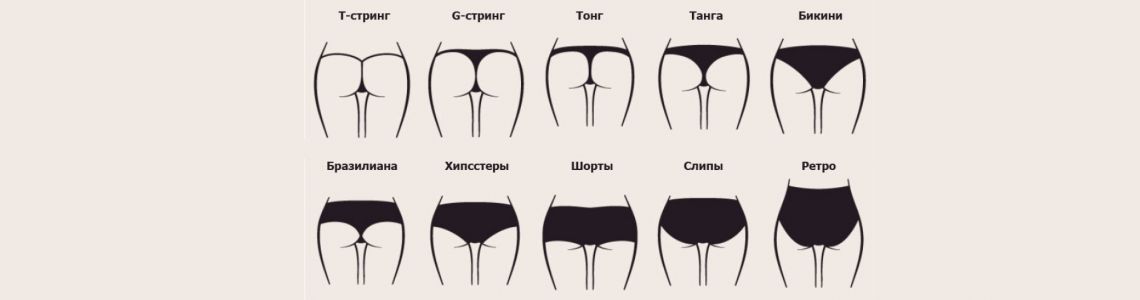 Види трусиків. Які вибрати?