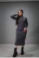 Платье в рубчик - Y.M Textile, цвет: серый