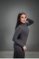 Платье в рубчик - Y.M Textile, цвет: серый