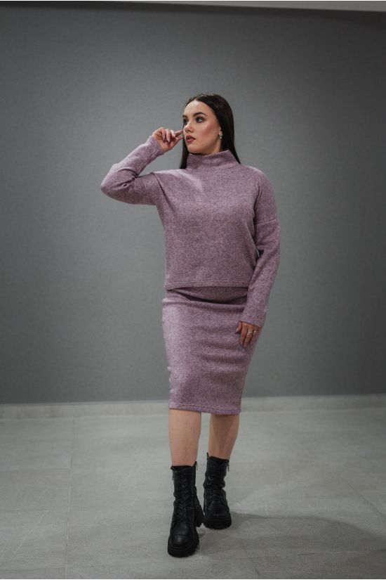 Костюм ангорка (водолазка+юбка) - Y.M Textile