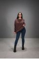 Свитшот трехнитка на флисе - Y.M Textile, цвет: коричневый