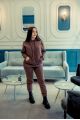 Женский спортивный костюм трехнитка на флисе - Y.M Textile, цвет:  коричневый