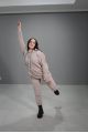 Женский спортивный костюм трехнитка на флисе - Y.M Textile, цвет:  молочный