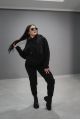 Женский спортивный костюм трехнитка на флисе - Y.M Textile, цвет: черный